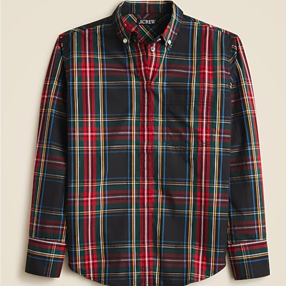 Jcrew Plaid Button up shirt. Size 00P. Perfect Fit.